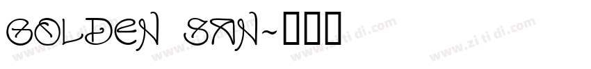 Golden San字体转换